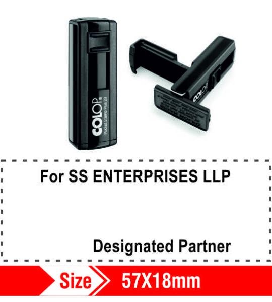 Colop Self ink Pocket Stamp 57x18mm 12