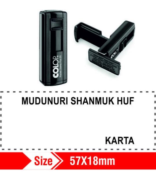 Colop Self ink Pocket Stamp 57x18mm 13