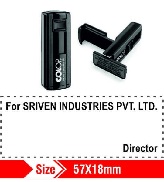 Colop Self ink Pocket Stamp 57x18mm 9